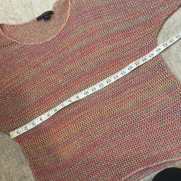 Multicolored sparkly dolman sleeves top - Picture 6 of 8